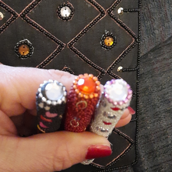 Embellished Quilted Journal and Pens - Picture 7 of 8